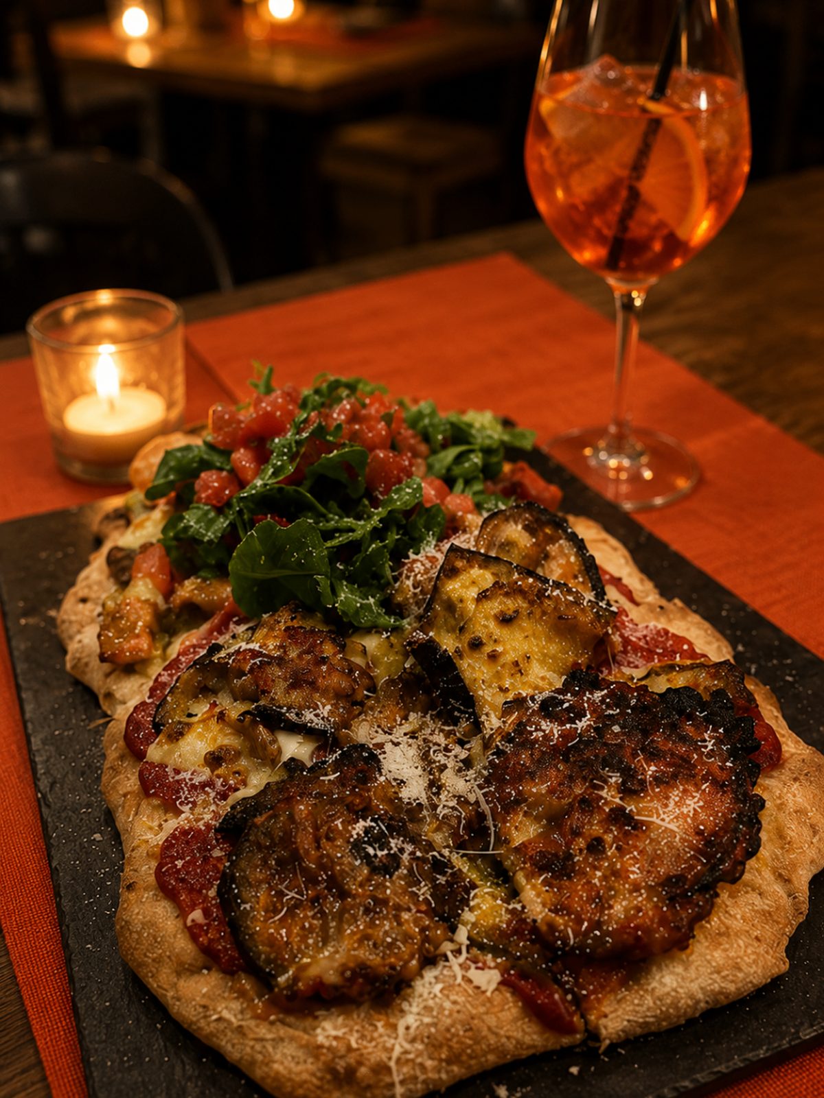 Pinza romana con Aperol Spritz — Casa Magnolia