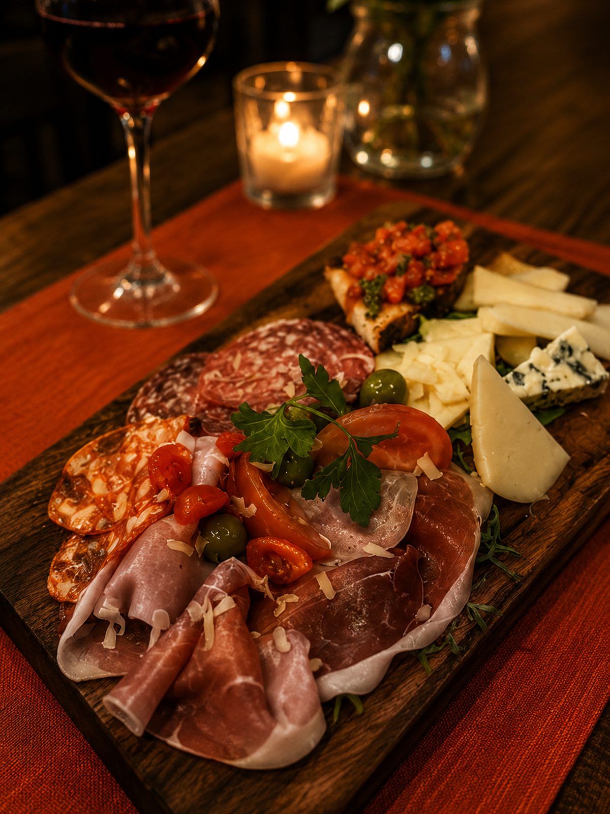 Tabla de embutidos y quesos italianos — Casa Magnolia