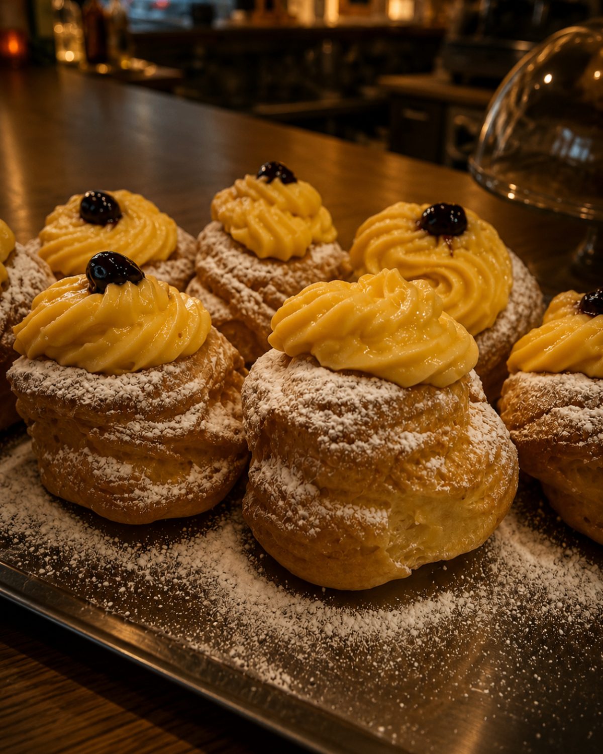 Zeppole napoletane con crema pastelera — Casa Magnolia